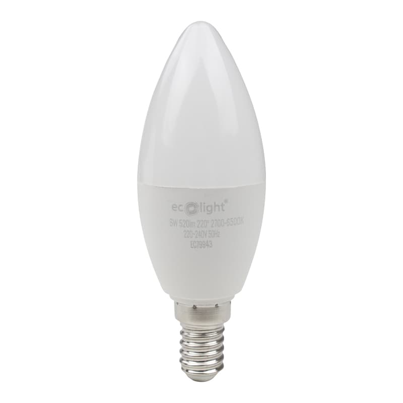 Żarówka LED CANDLE E14 6 W RGB CCT 520 lm Wifi tuya