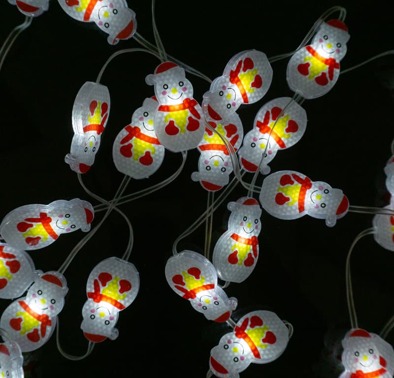 Magiczne lampki 50 LED 6500 K Bałwan 5 m DC5V
