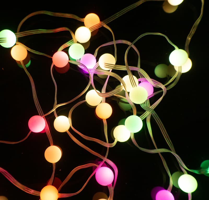 Magiczne lampki 50 LED 1 mln kolorów Perła 5 m DC5V